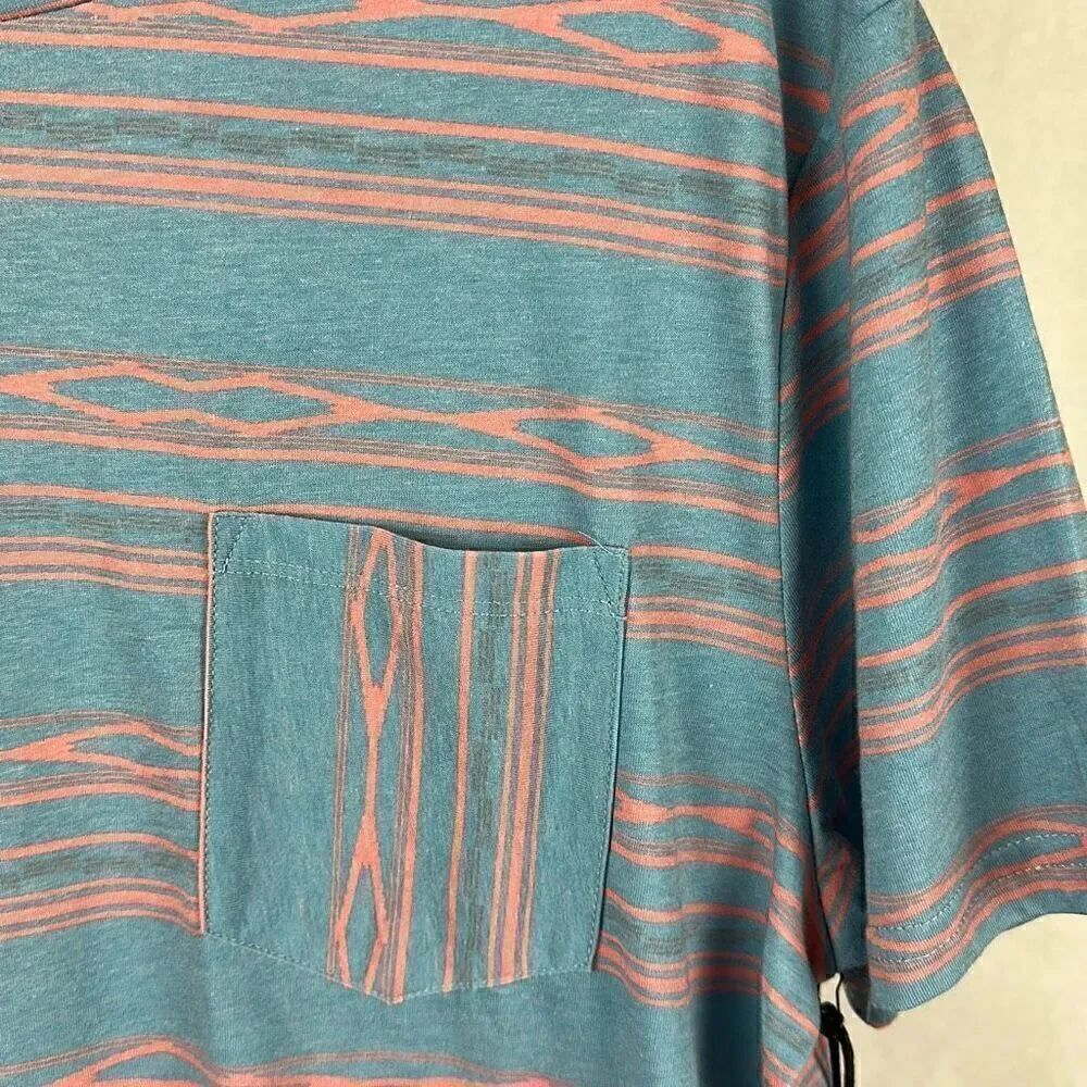 NWT Rock & Roll Denim Dale Brisby Pocket T-Shirt Powder Blue Crew Neck Tee - Picture 3 of 5